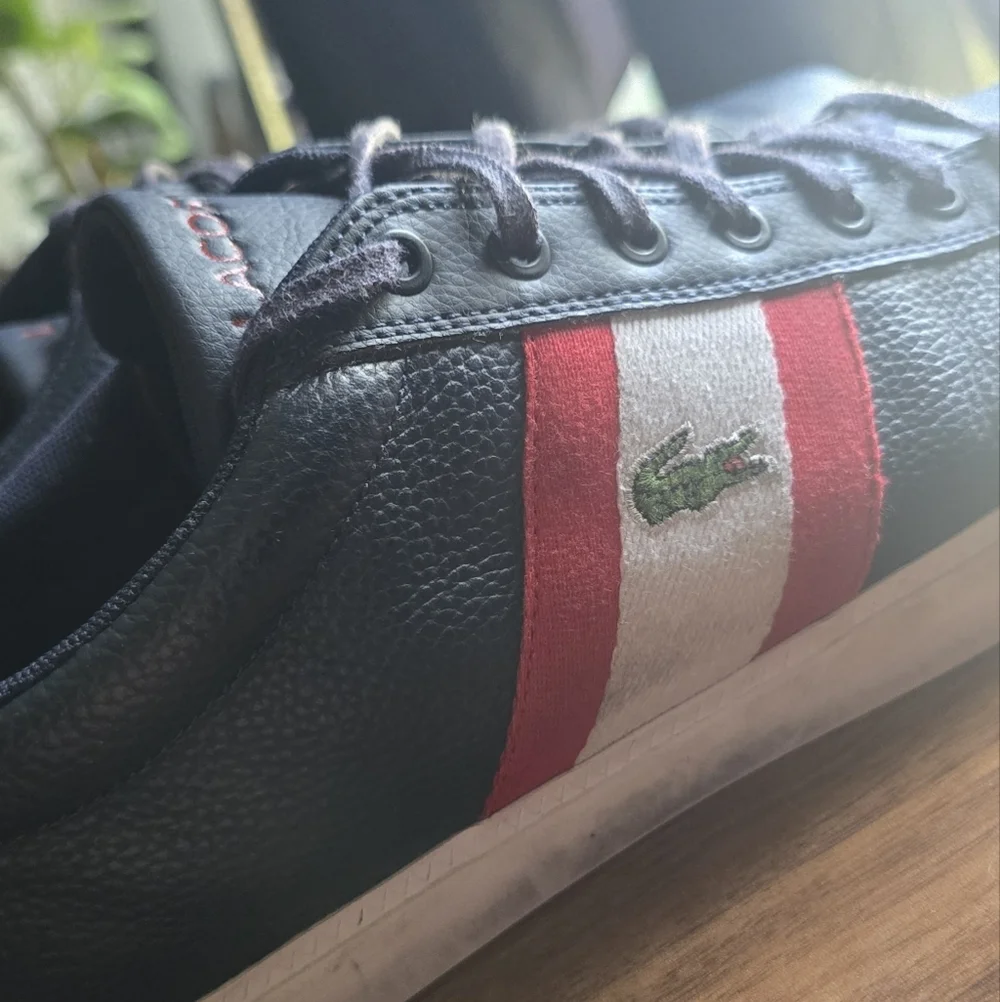 Lacoste Grand Vulc 120 Low Top Leather Sneakers Mens Size 11.5